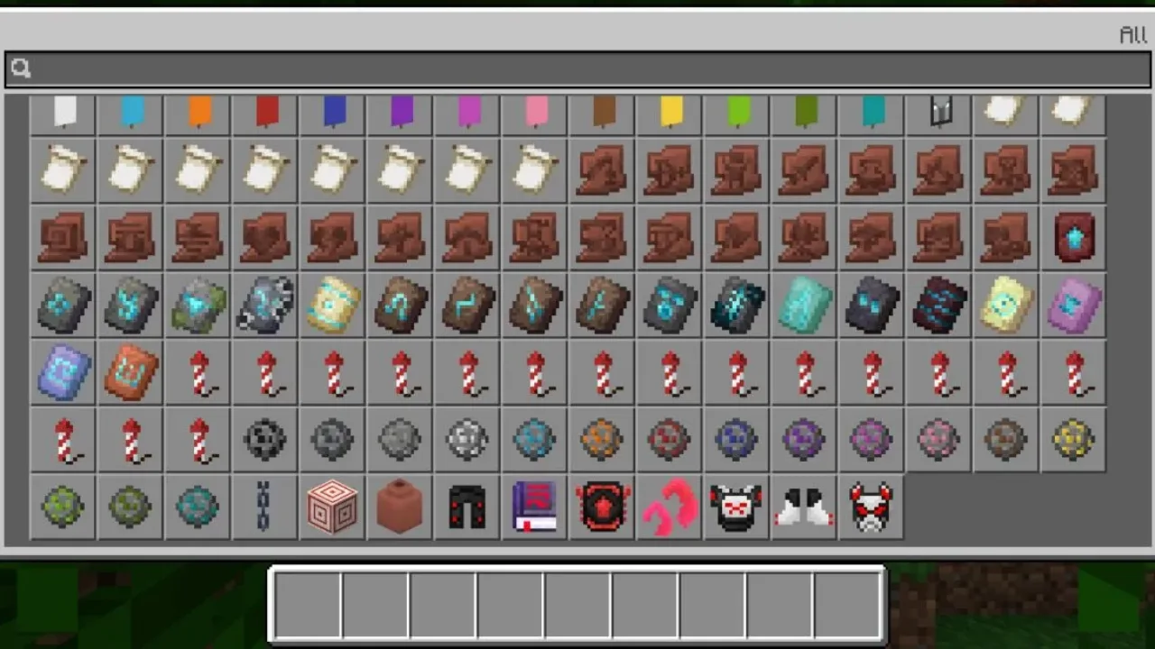 Inventory from Cyber Armor Mod for Minecraft PE