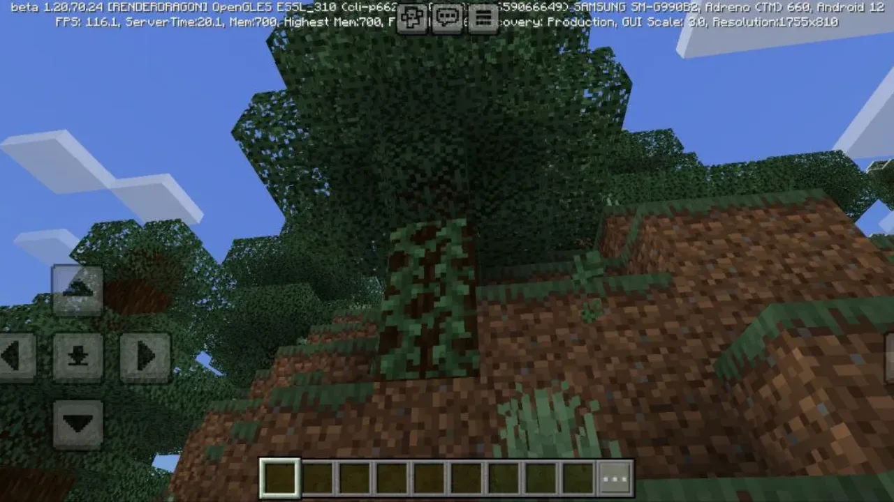 Nature from Fused Falling Leaves Mod for Minecraft PE