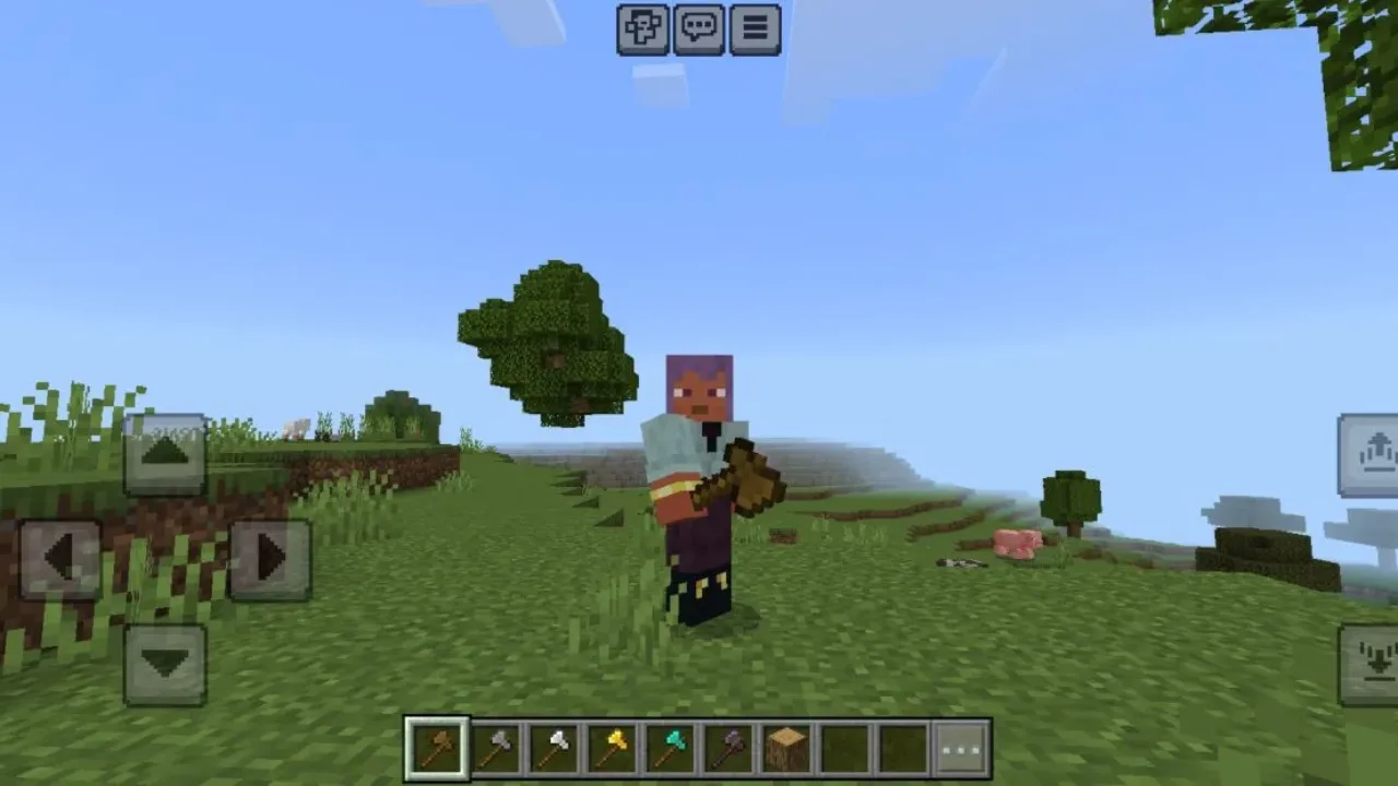 New Function from Tree Capitator Mod for Minecraft PE