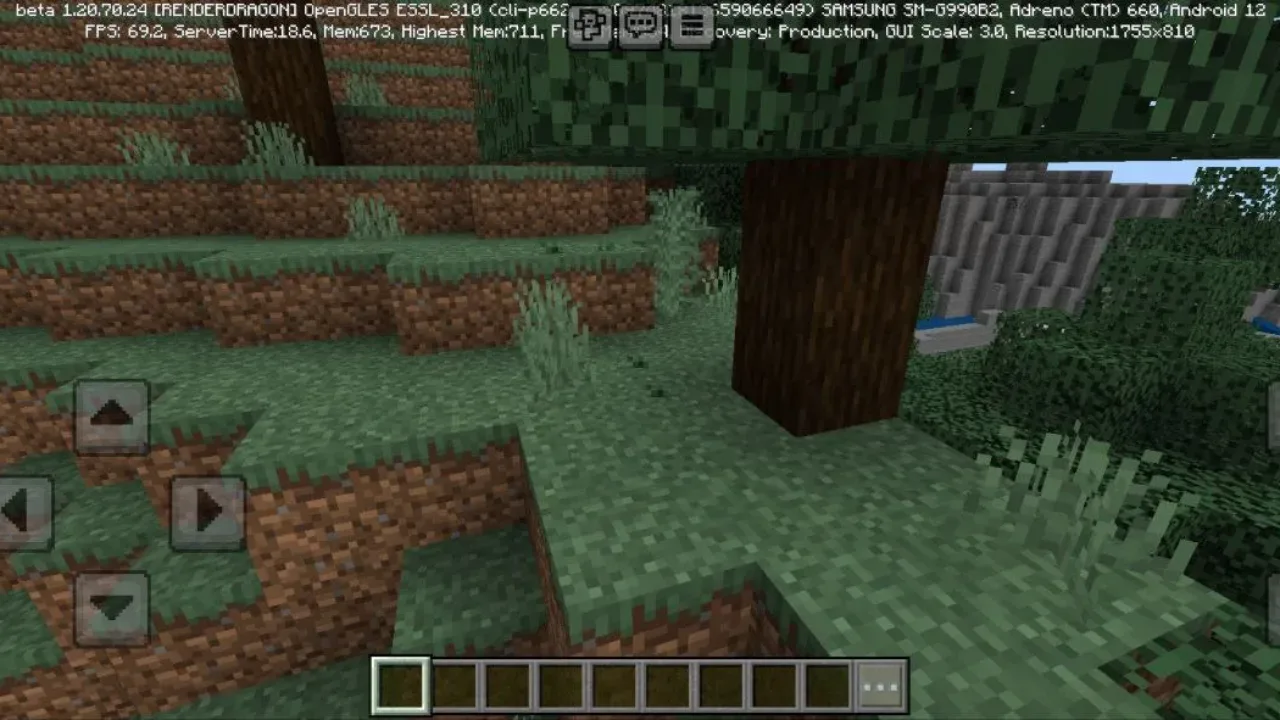 Realistic from Fused Falling Leaves Mod for Minecraft PE
