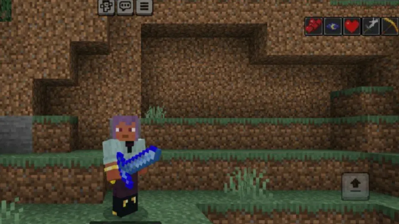 Sword from Bluemathy Stick Mod for Minecraft PE