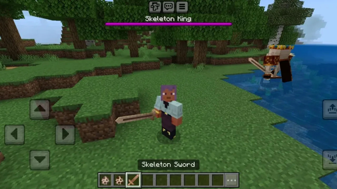 Sword from Skeleton King Mod for Minecraft PE