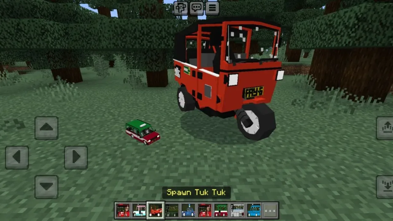 Tuk Tuk from Indonesian Vehicles Mod for Minecraft PE