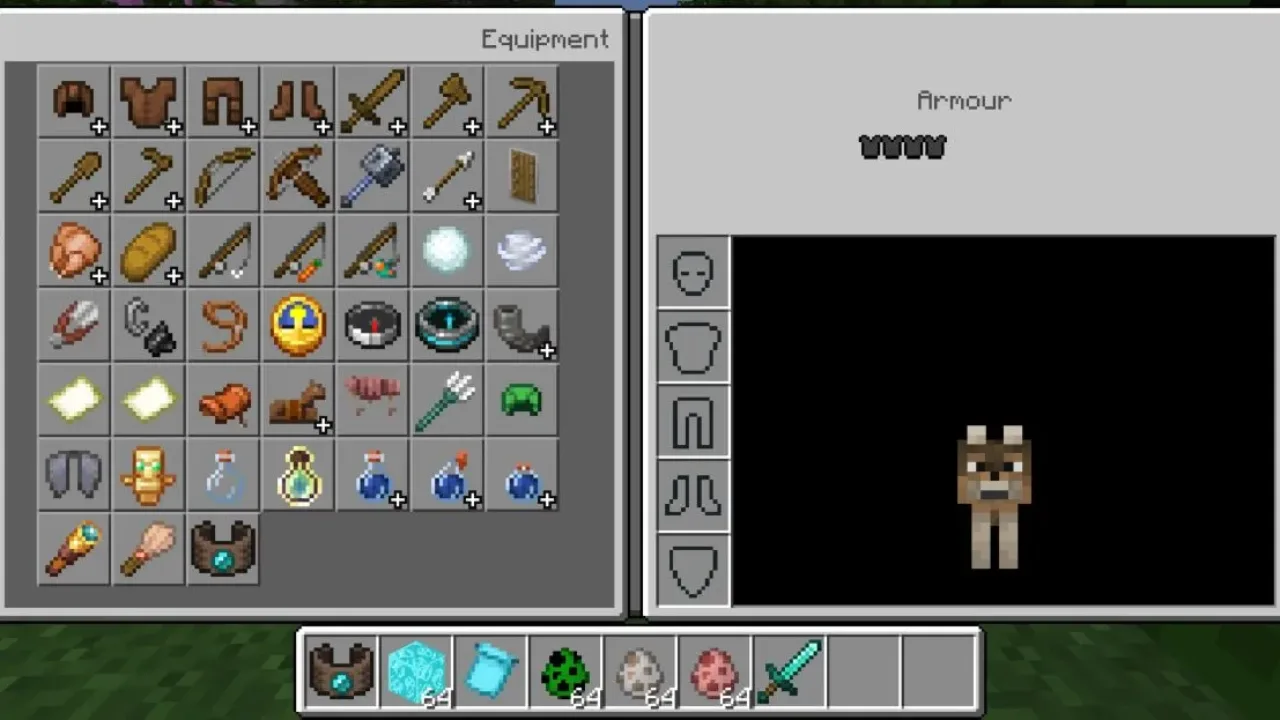 Wolf from Morph 2 Mod for Minecraft PE