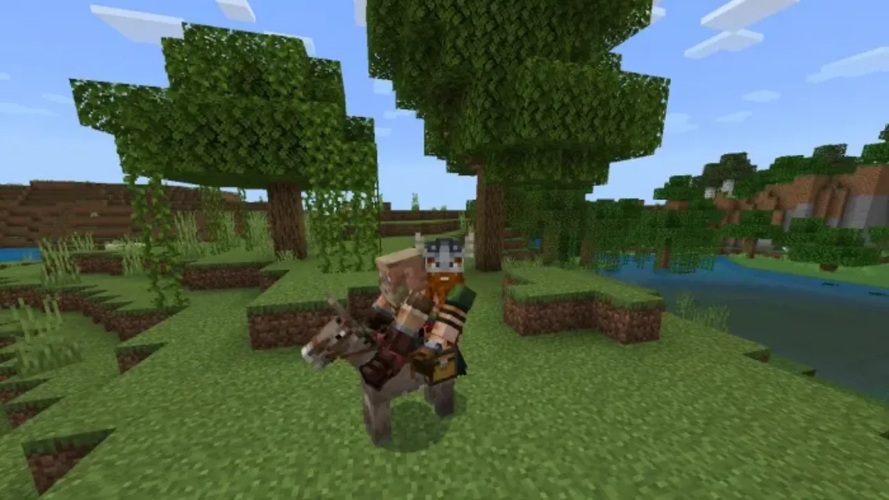 Abilities from 2 Seats Horse Mod for Minecraft PE