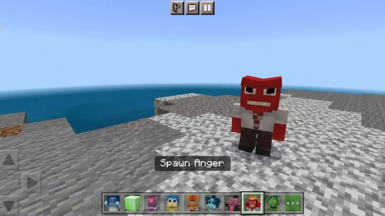 Anger from Inside Out 2 Mod for Minecraft PE