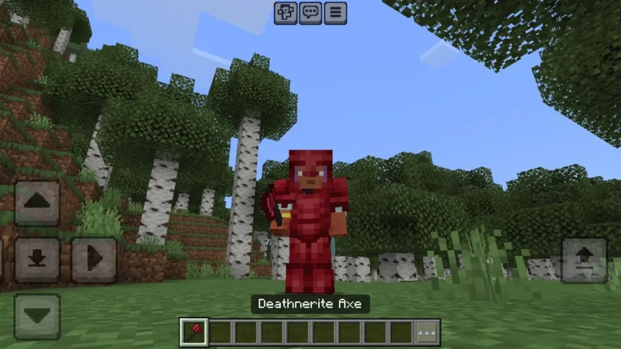 Axe from Deathnerite Mod for Minecraft PE