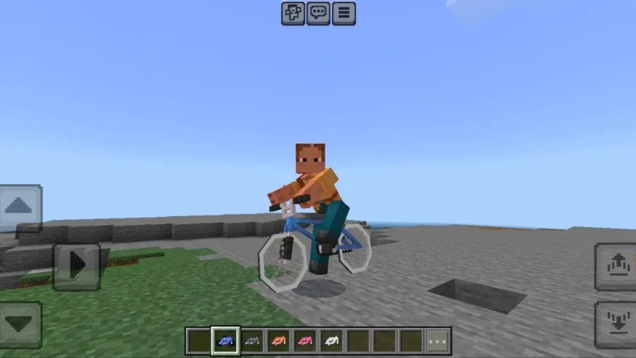 Blue from Mine BMX Mod for Minecraft PE