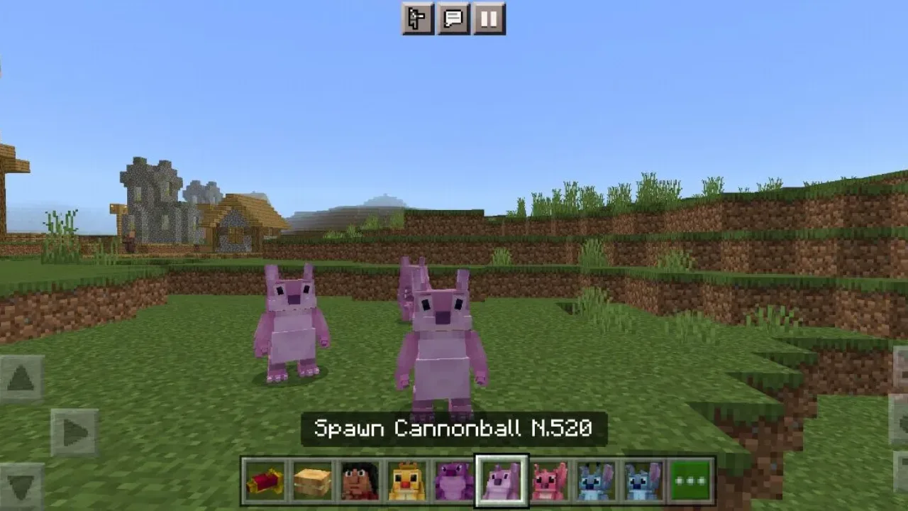 Cannonball from Lilo and Stitch Mod for Minecraft PE