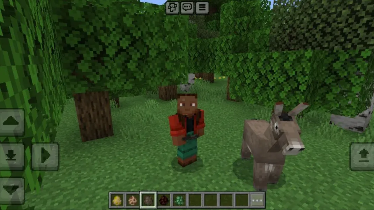 Donkey from 2 Seats Horse Mod for Minecraft PE