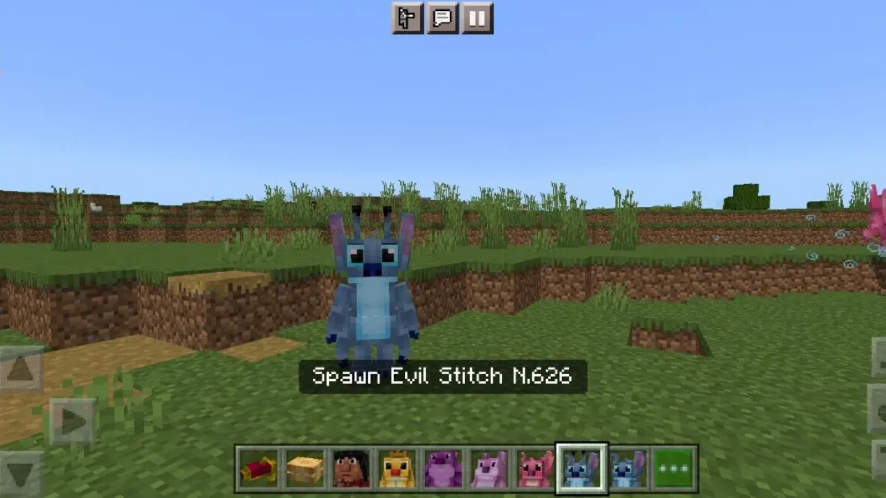 Evil Stitch from Lilo and Stitch Mod for Minecraft PE