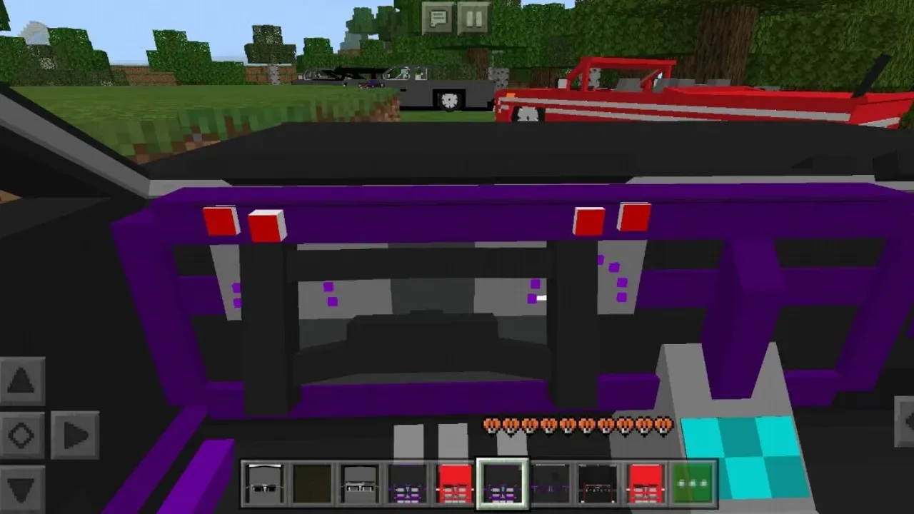 Inside from Lowrider Mod for Minecraft PE