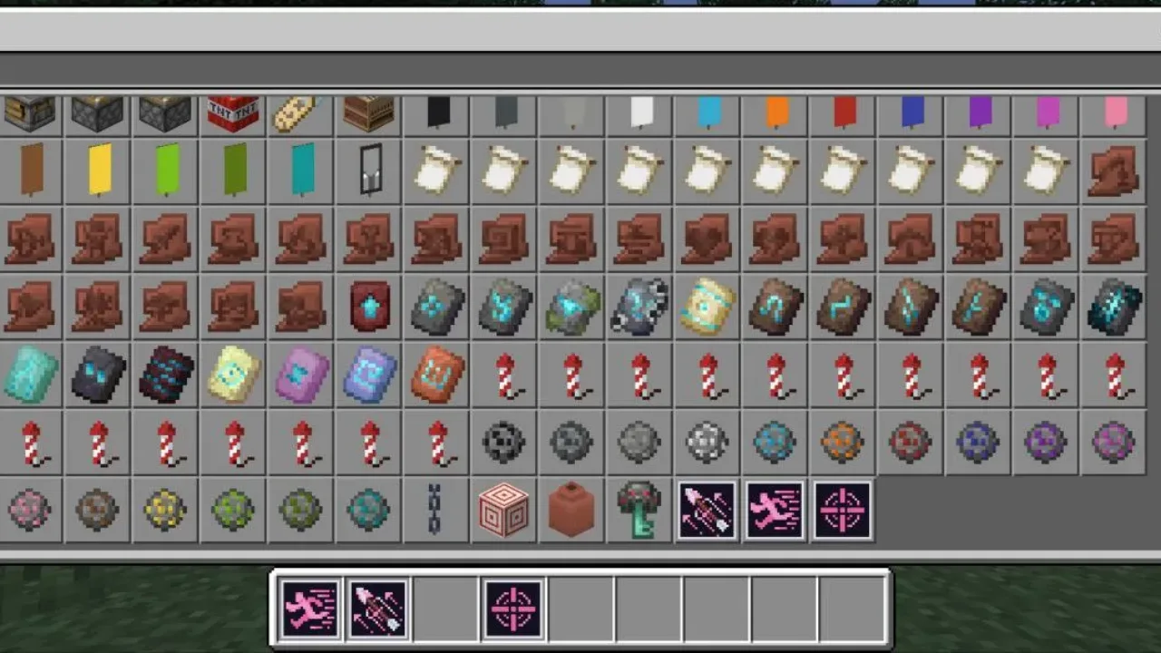 Inventory from Archer Class Mod for Minecraft PE