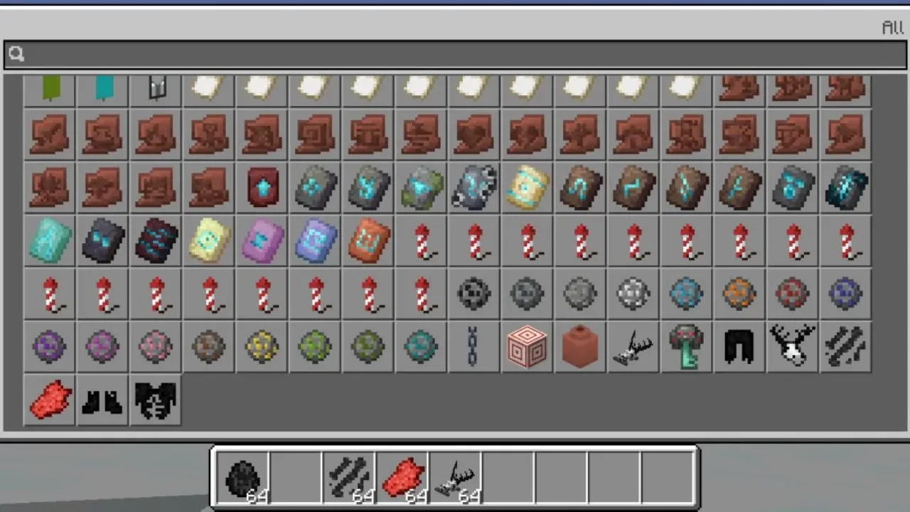 Inventory from Wendigo Mod for Minecraft PE