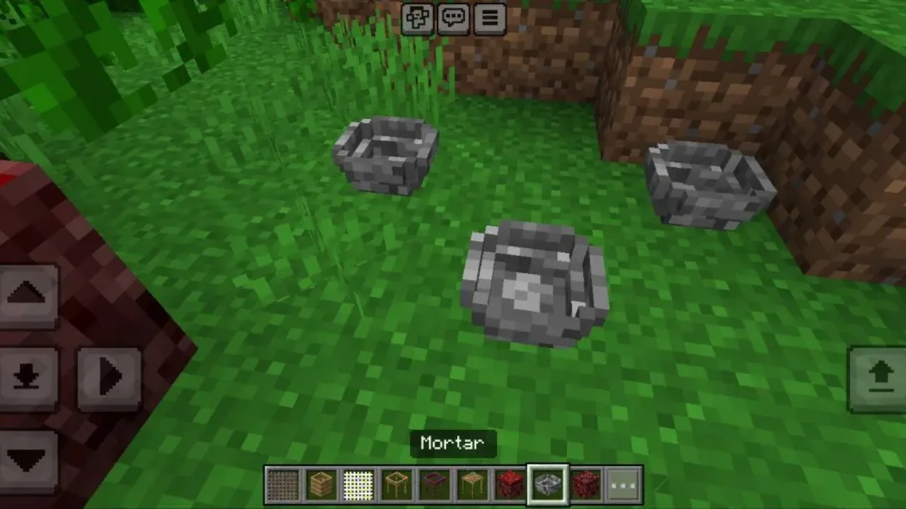 Mortar from Back to Basics Mod for Minecraft PE