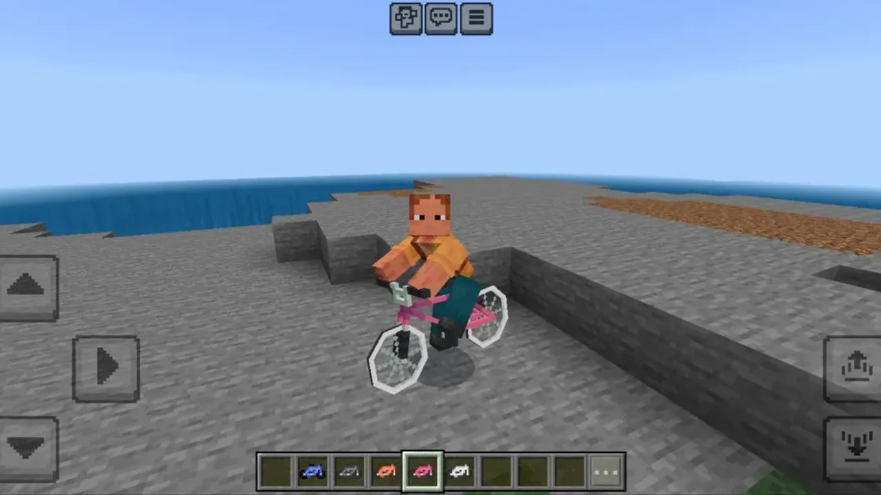 Pink from Mine BMX Mod for Minecraft PE