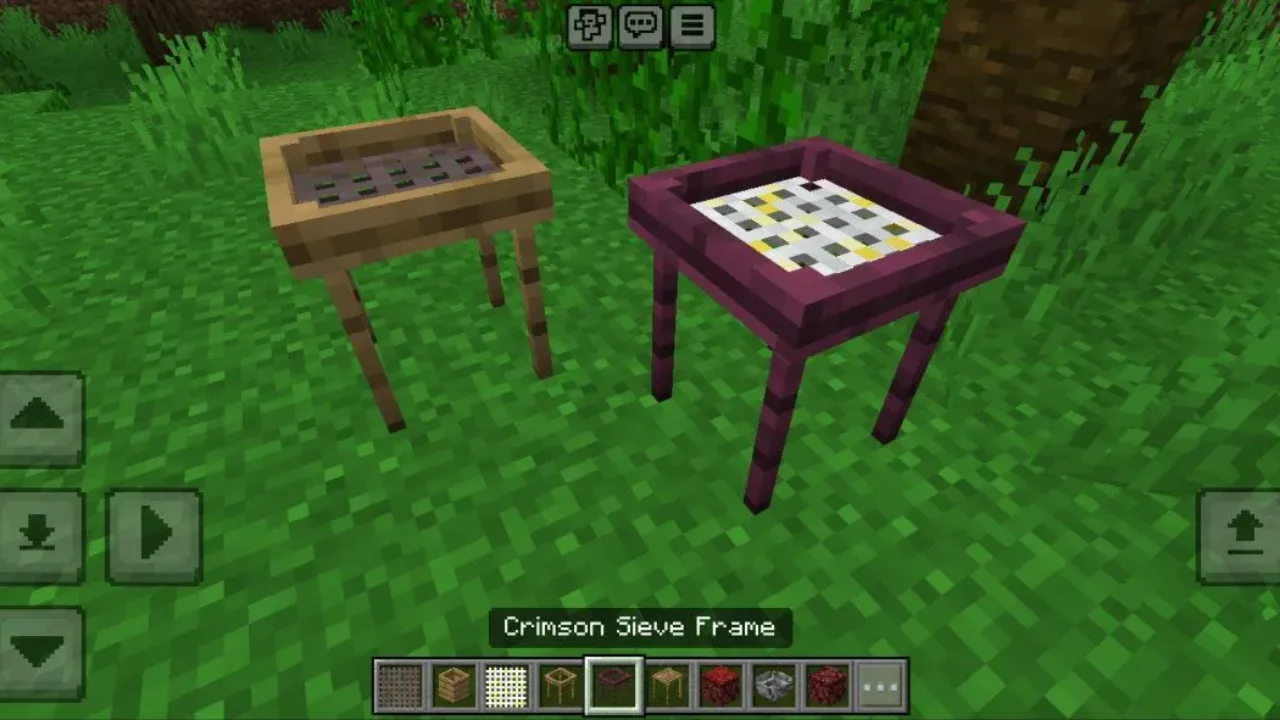 Sieve from Back to Basics Mod for Minecraft PE