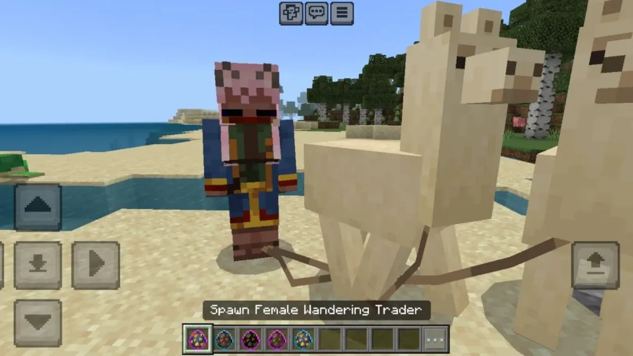 Trader from Lively Villagers Mod for Minecraft PE