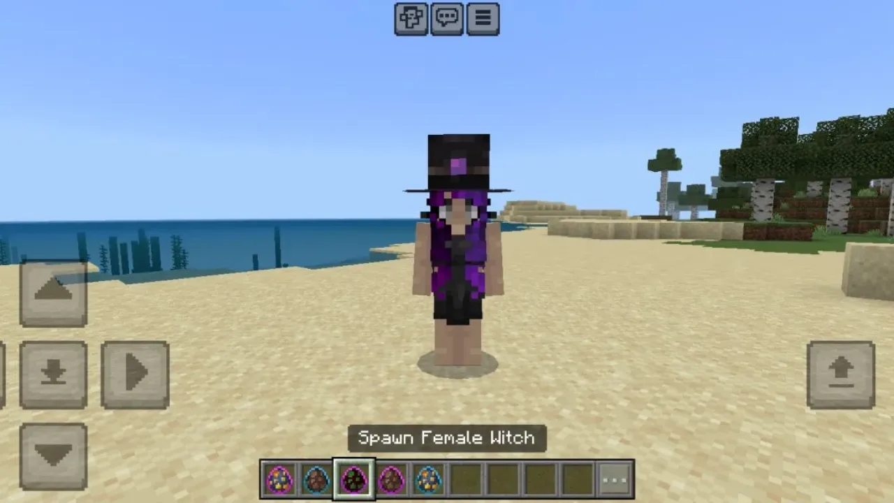 Witch from Lively Villagers Mod for Minecraft PE