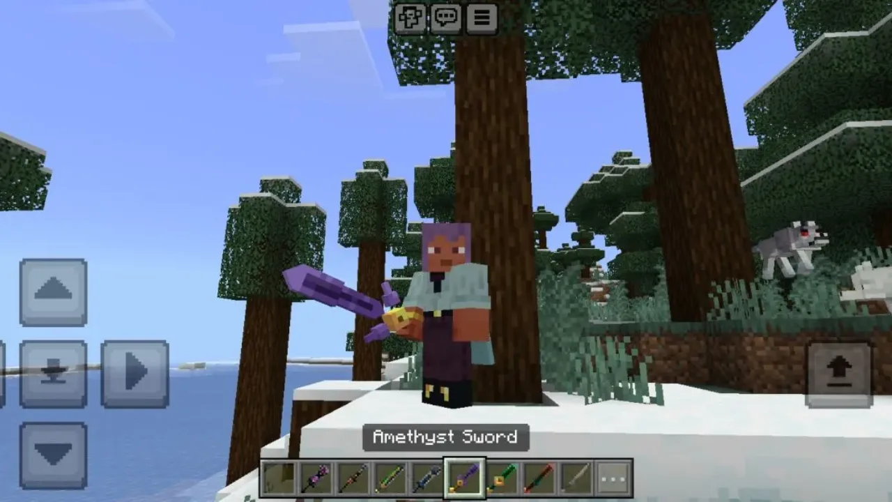 Amethyst from Mistic Sword Mod for Minecraft PE