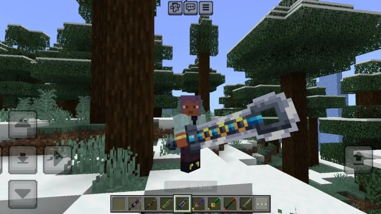 Deep Blade from Mistic Sword Mod for Minecraft PE