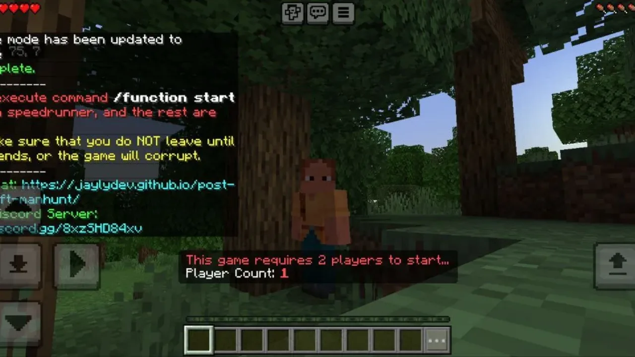 Info from Manhunt Mod for Minecraft PE