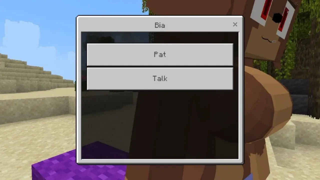 Menu from Sex Mod for Minecraft PE