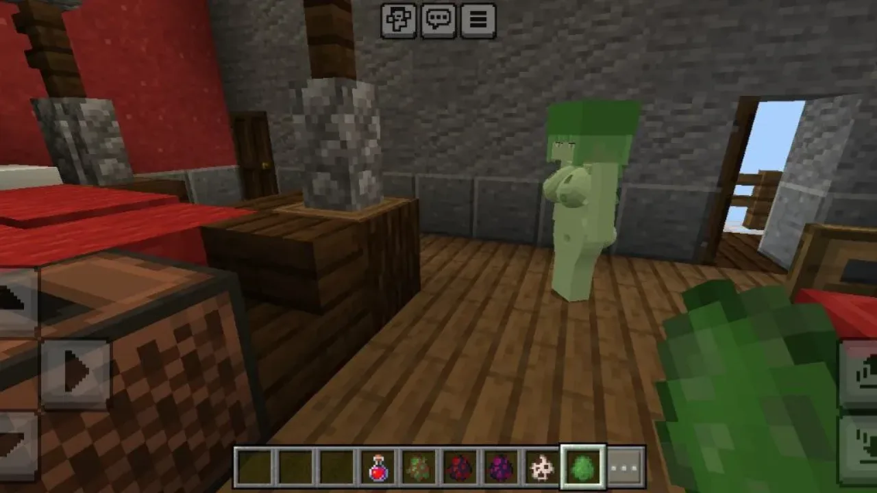 Slime from Naked Girls Mod for Minecraft PE